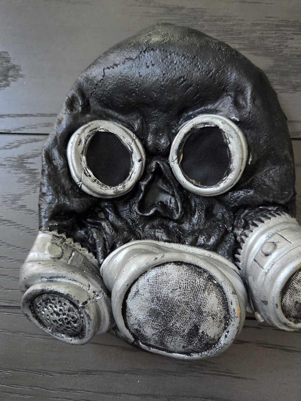 Halloween Zombie Gas Mask Costume Cosplay Black Fun World steampunk